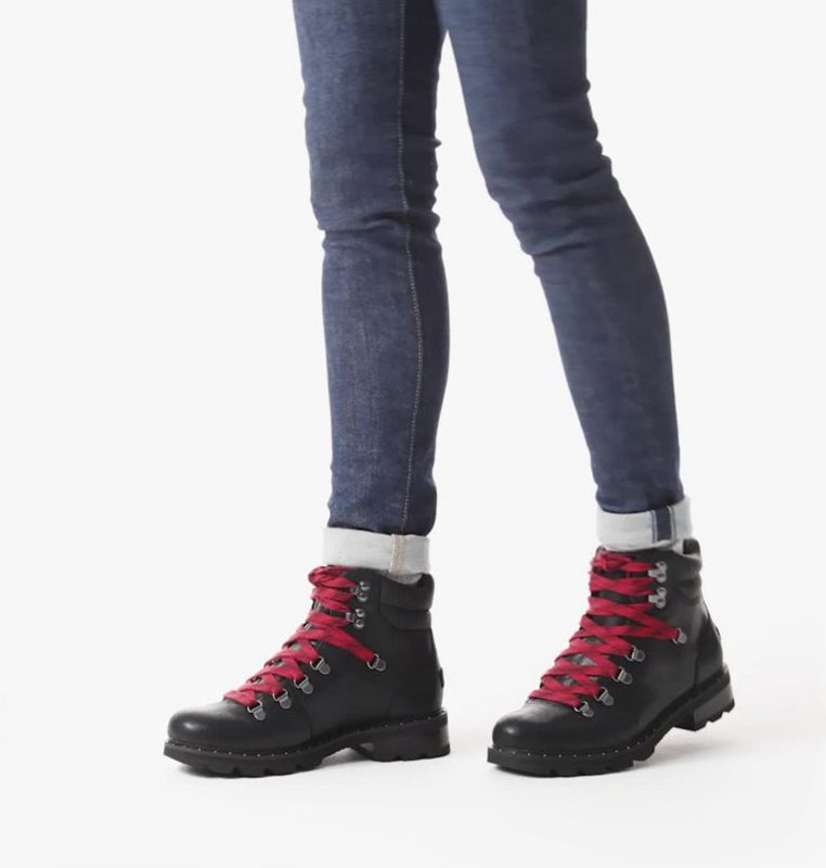 Botines Sorel Mujer - Lennox™ Hiker Mid Negras - 16803-GSHC